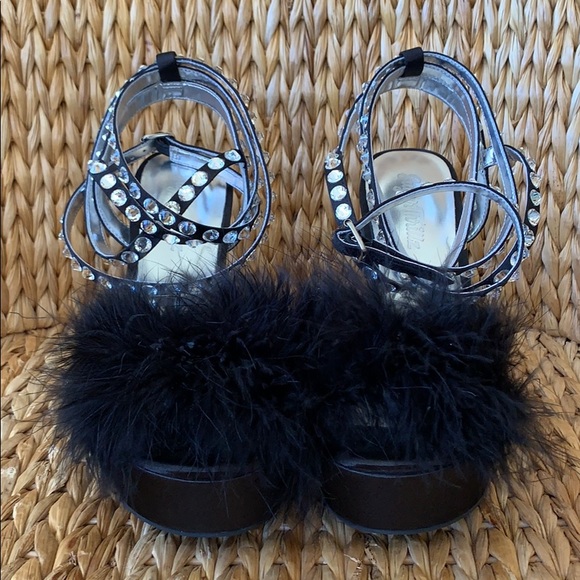 Sugar Thrillz Marabou & Rhinestone Platforms 9M - Picture 5 of 10